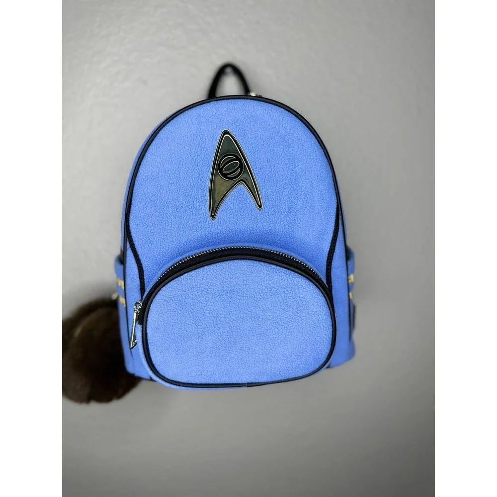 NEW Loungefly Star Trek Spock Figural Cosplay Mini Backpack Sound Coin Purse